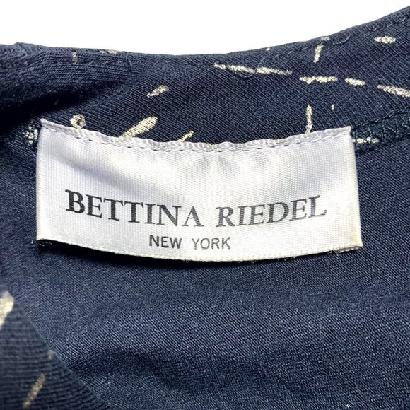 VINTAGE 1980's BETTINA RIEDEL Metallic Splatter Pattern Dress - Picture 8 of 8